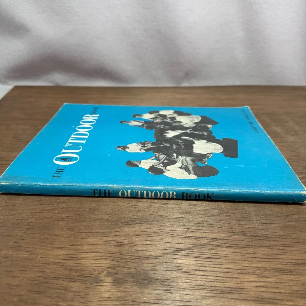 Camp Fire Girls The Outdoor Book Blue Vintage 1960 First Printing Mid-Century